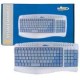 Teclado Ergonmico Prata Bright - PS2