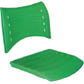 Assento encosto ISO polipropileno injetado verde CPCJ119U32